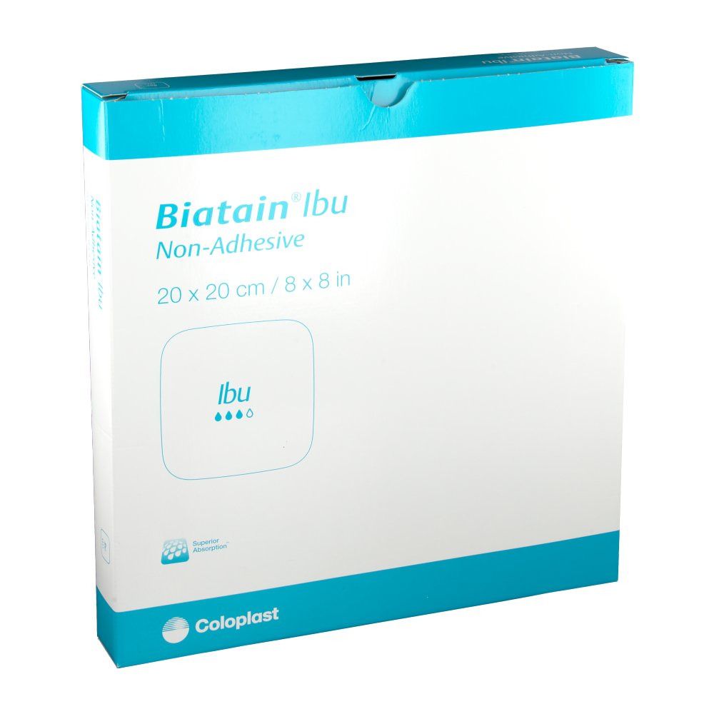 BIATAIN® Ibu Schaumverband mit Ibuprofen nicht-haftend 20 x 20 cm