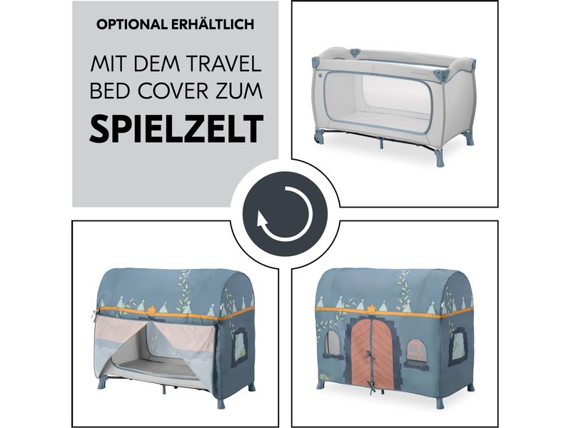 Hauck Reisebett Sleep N Play Go Plus Dusty-blue Reisebett und Laufstall auf Rollen