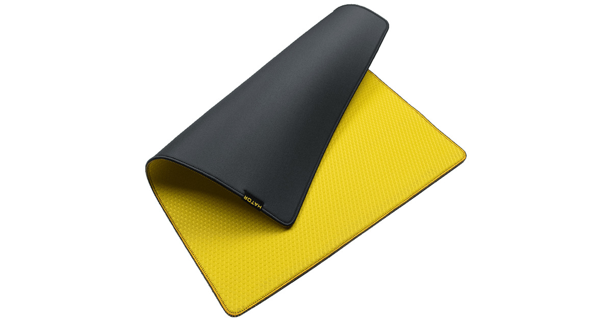 HatorTonn EVO XXL gaming muismat  (Zwart/geel)