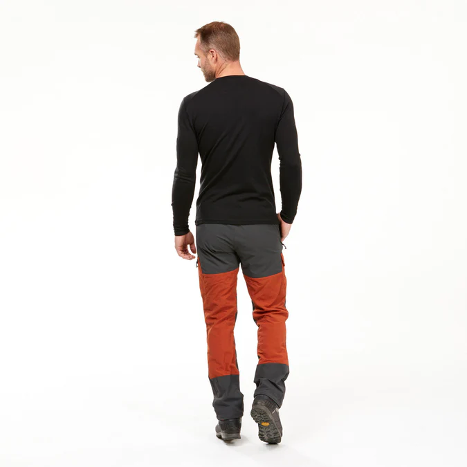 Decathlon Forclaz - Camiseta masculina de manga comprida Forclaz MT500, 100% lã merino.