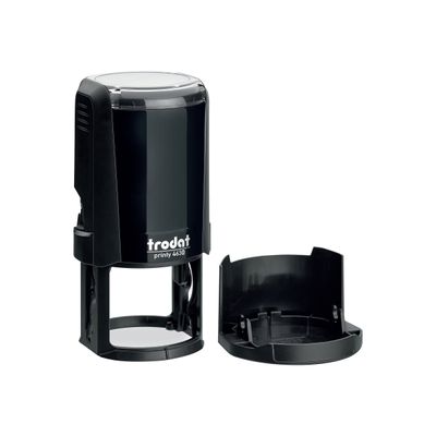 Trodat Printy 4630 - Tampon rond personnalisable avec 7 lignes de texte - zone d'impression diamètre 30 mm