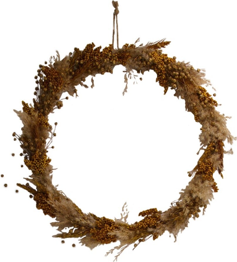 Dijk Natural Collections wanddecoratie geel D 38 H 3,5 cm