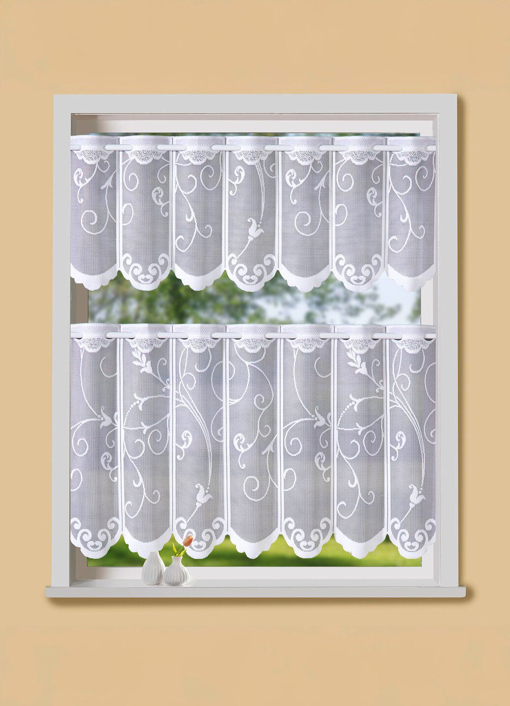 Kleinfenster-Store in Jacquard-Qualität