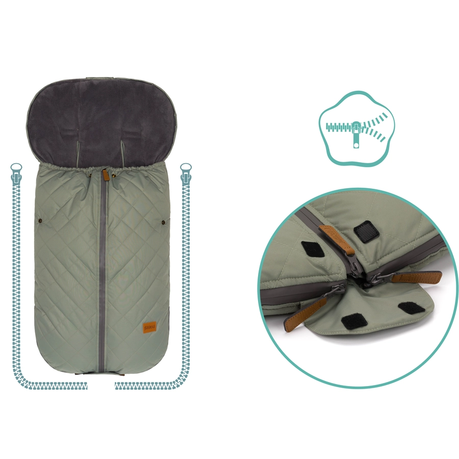 fillikid Winterfußsack Kamet Salbei