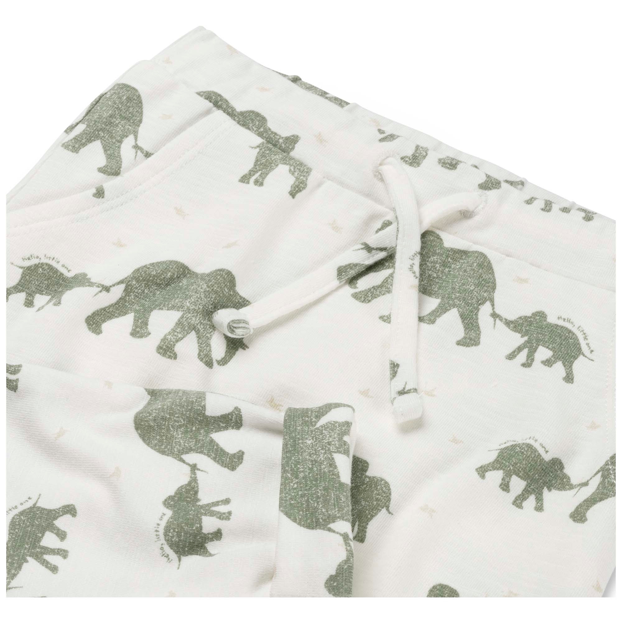 Prénatal newborn broek  dierenprint groen