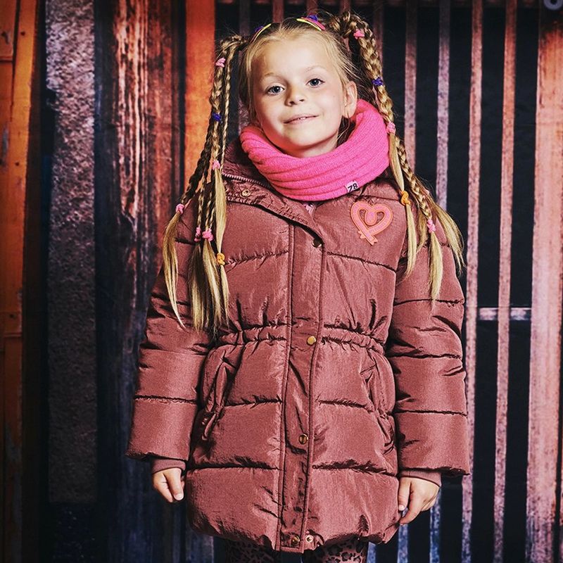 Z8 meisjes winterjas - Licht bruin