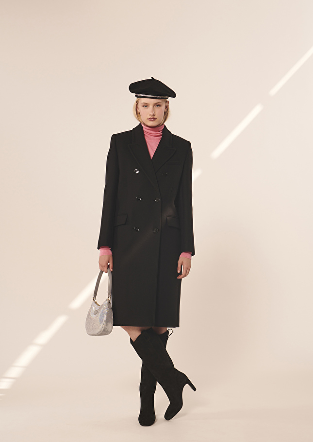 Manteau Marcusnoir en drap caban