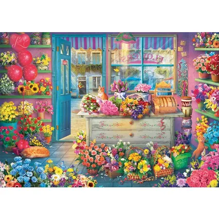 Schmidt Spiele Puzzle - Bunter Blumenladen, 1000 Teile