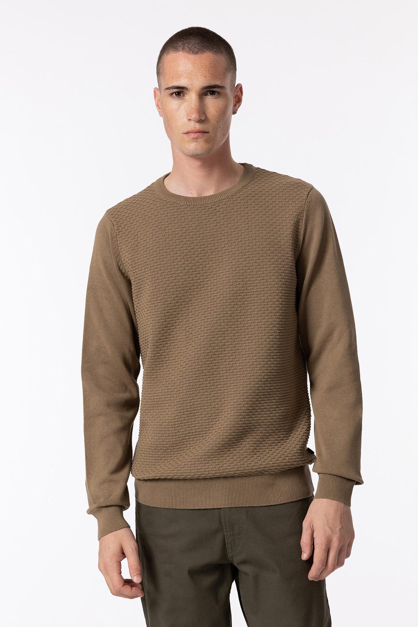 Suéter de malha jacquard