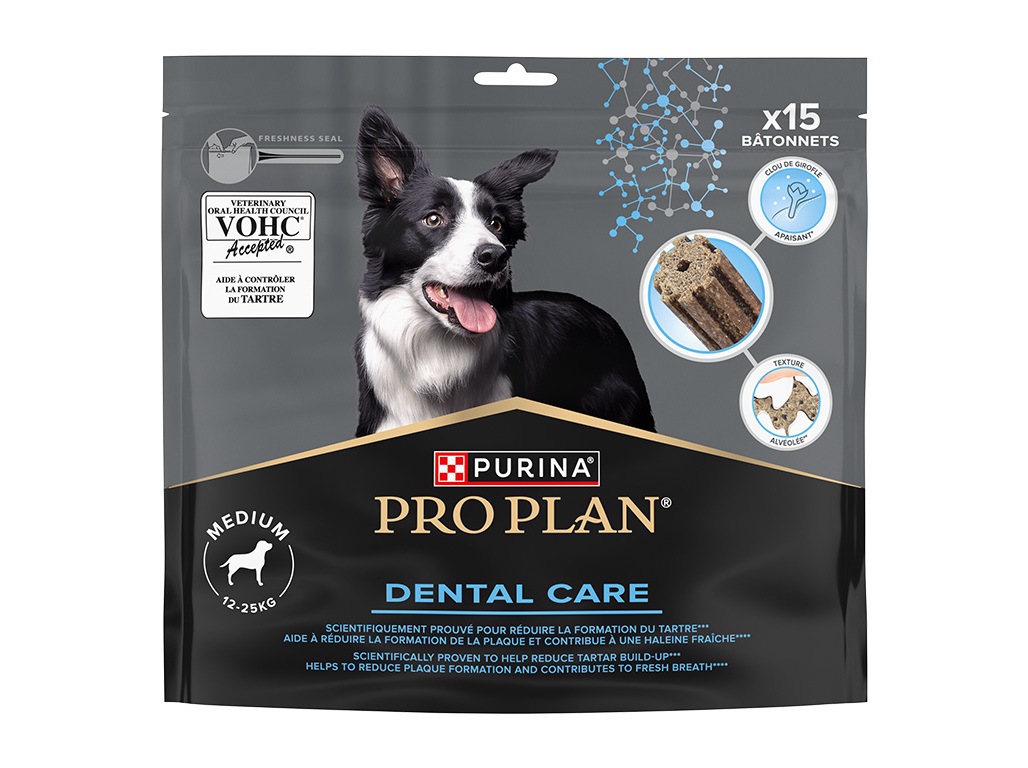 SNACK PARA CÃO HIGIENE ORAL PRO PLAN MÉDIO 345G