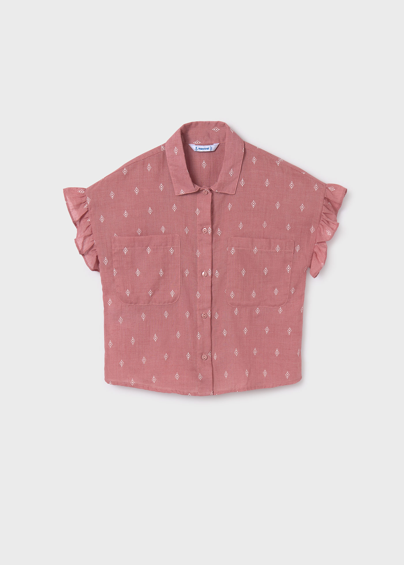 Blusa e top franzidos para meninas