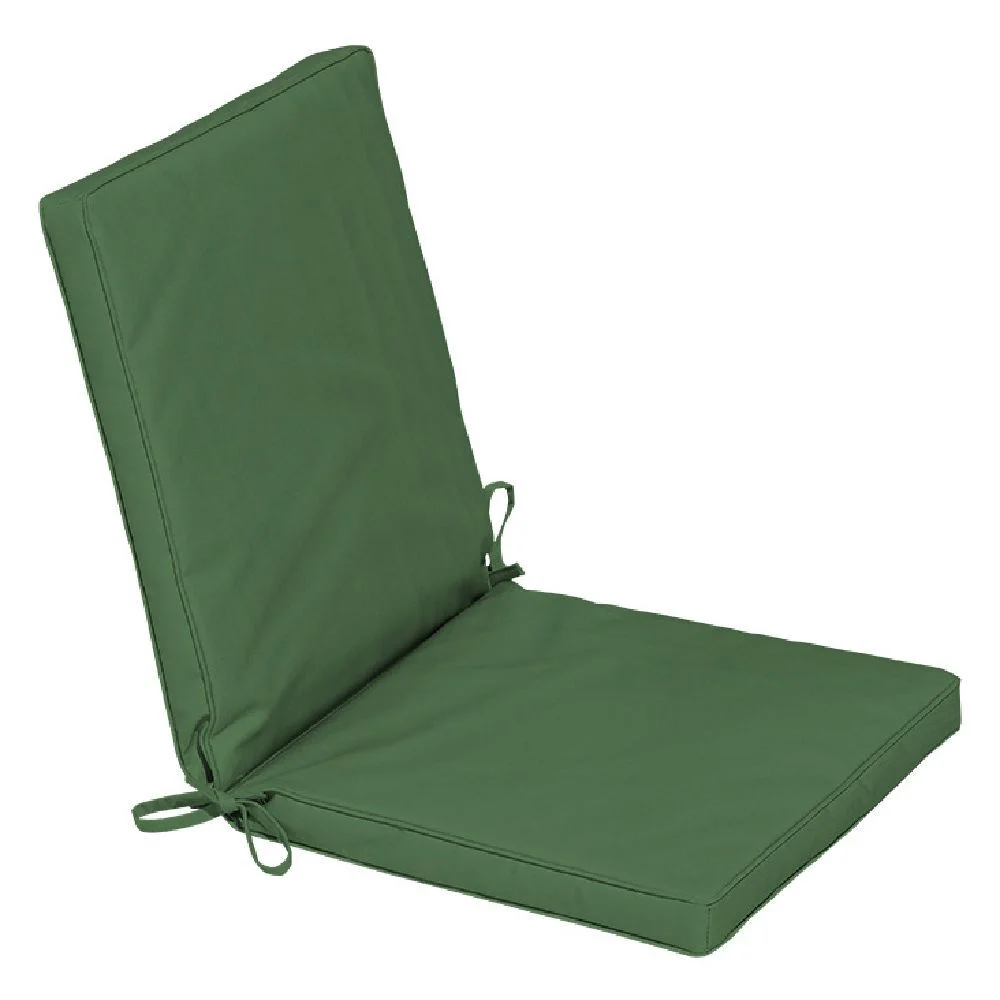 Coussin de fauteuil de jardin uni vert