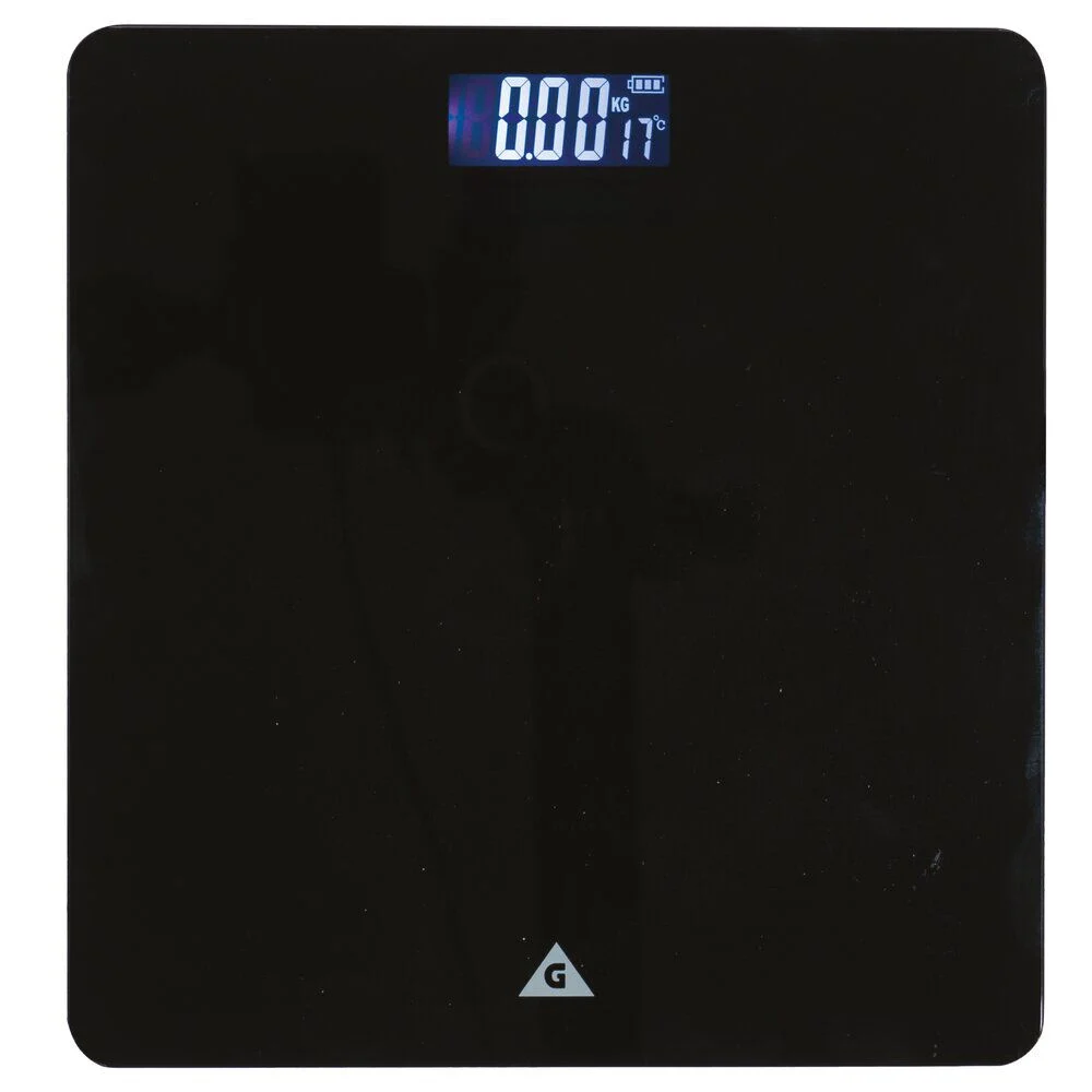Pèse-personne carré verre noir max.180kg