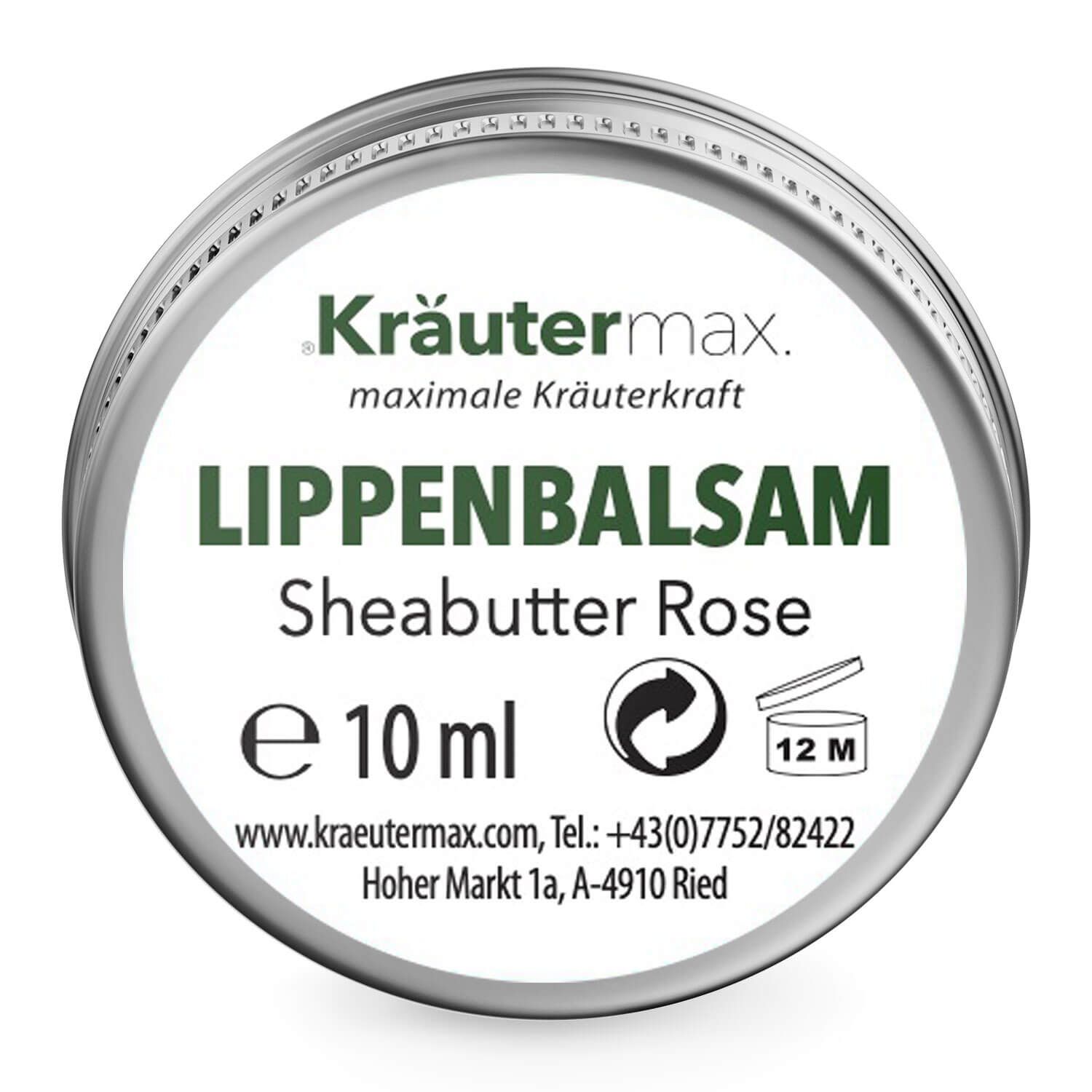 Kräutermax Lippenbalsam Sheabutter Rose