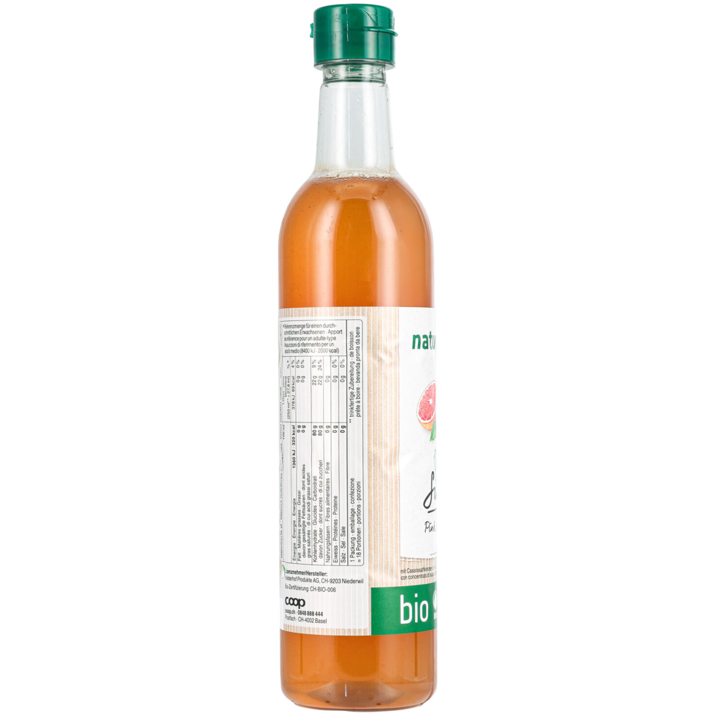 Naturaplan Bio Sirup Pink Grapefruit -50cl
