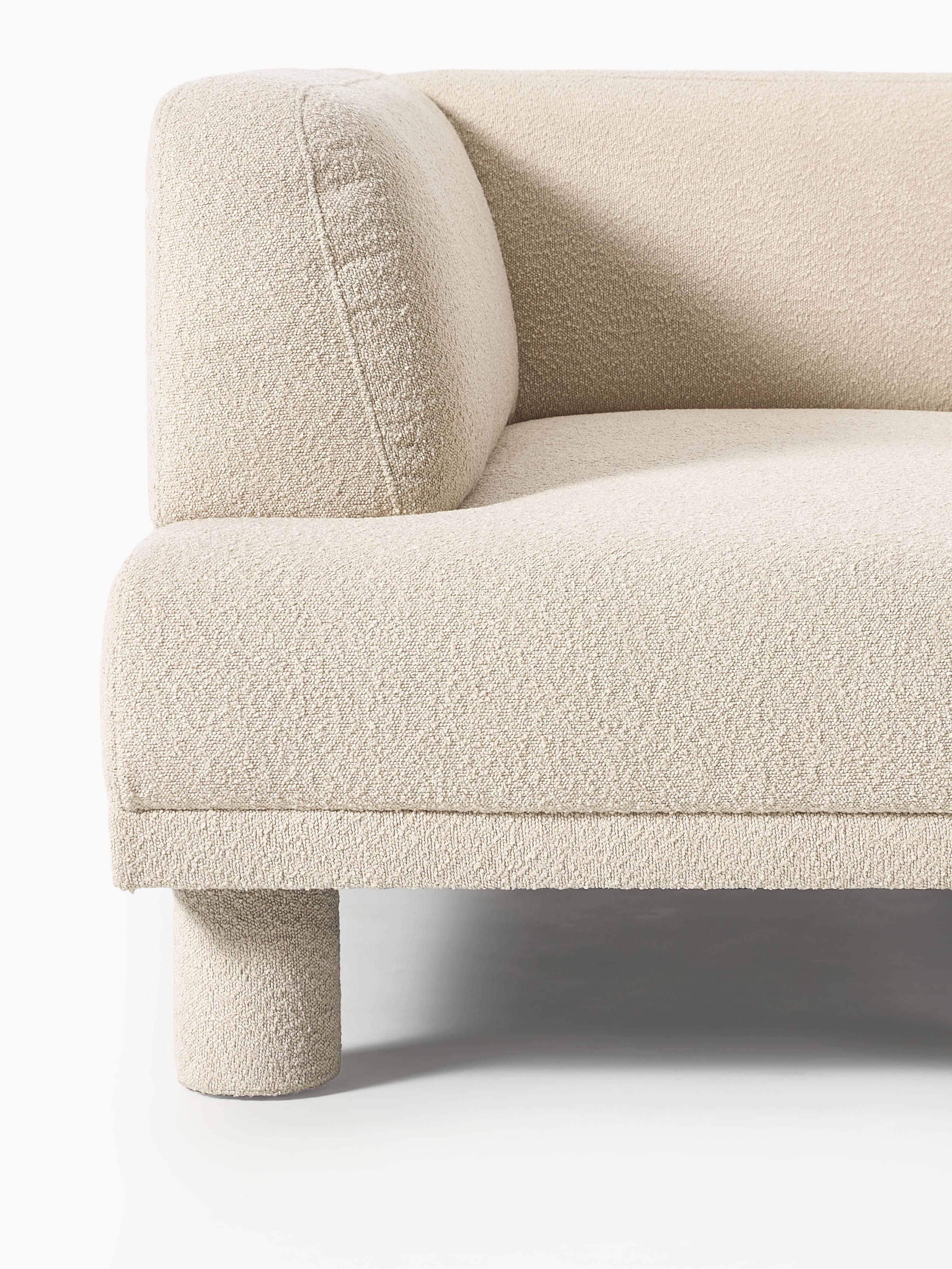 Bouclé hoekbank Lilo