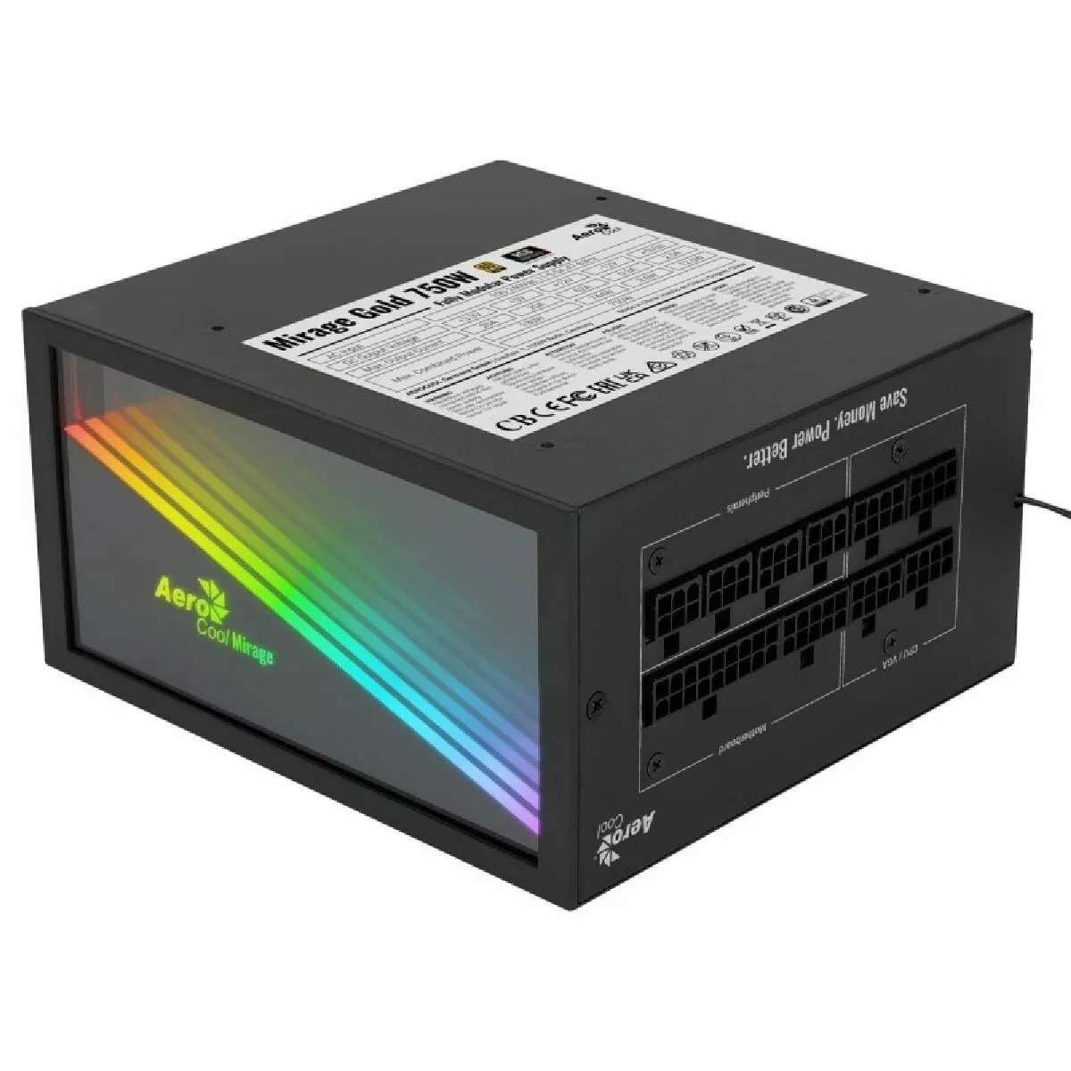 Aerocool MIRAGEGOLD750M - 750W - 80 Plus Gold