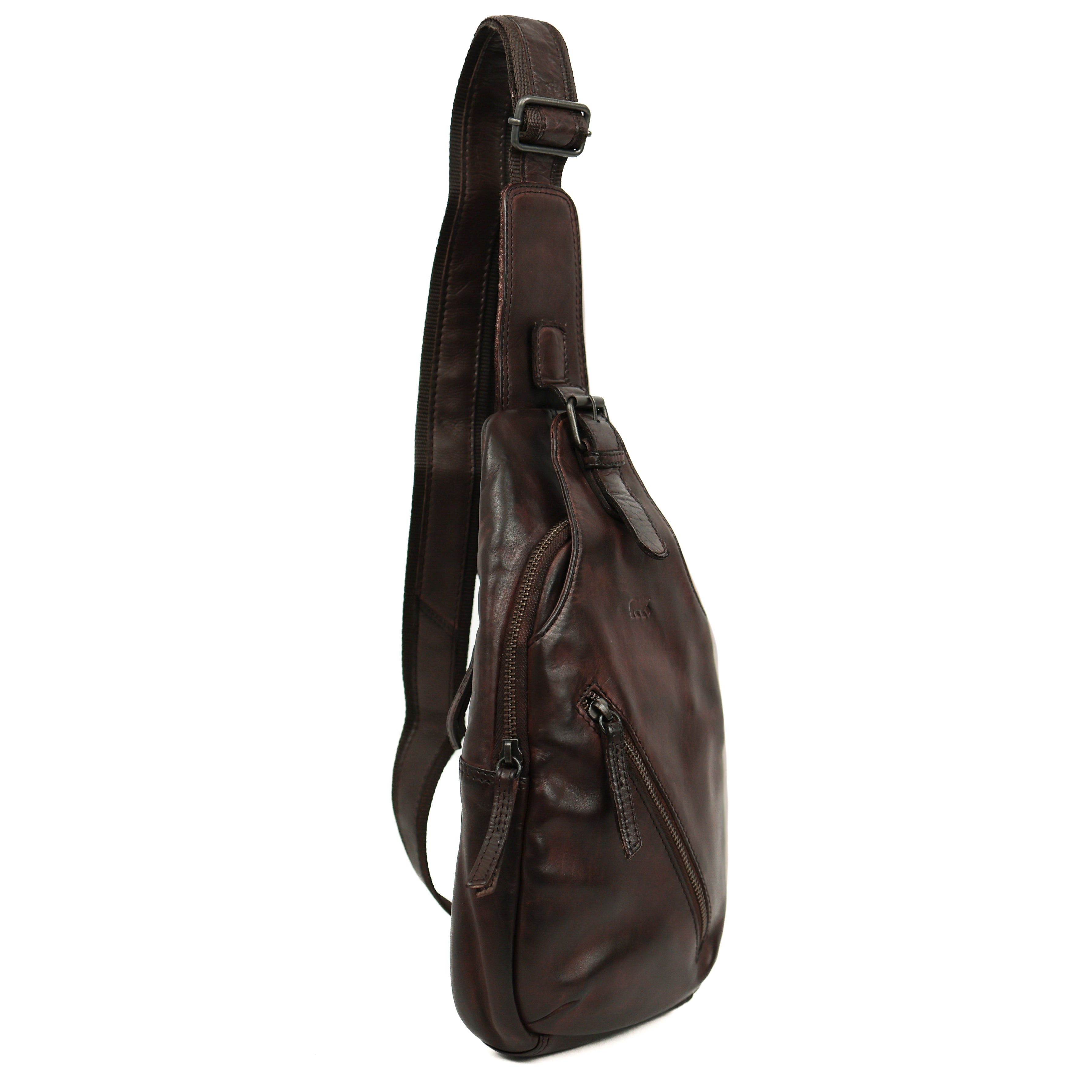 Crossbody tas 'Daley' donkerbruin Donkerbruin