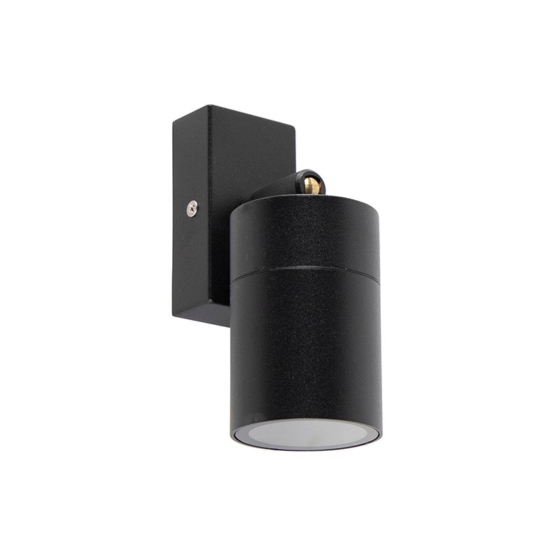 Smart buitenwandlamp zwart IP44 incl. wifi GU10 - Solo