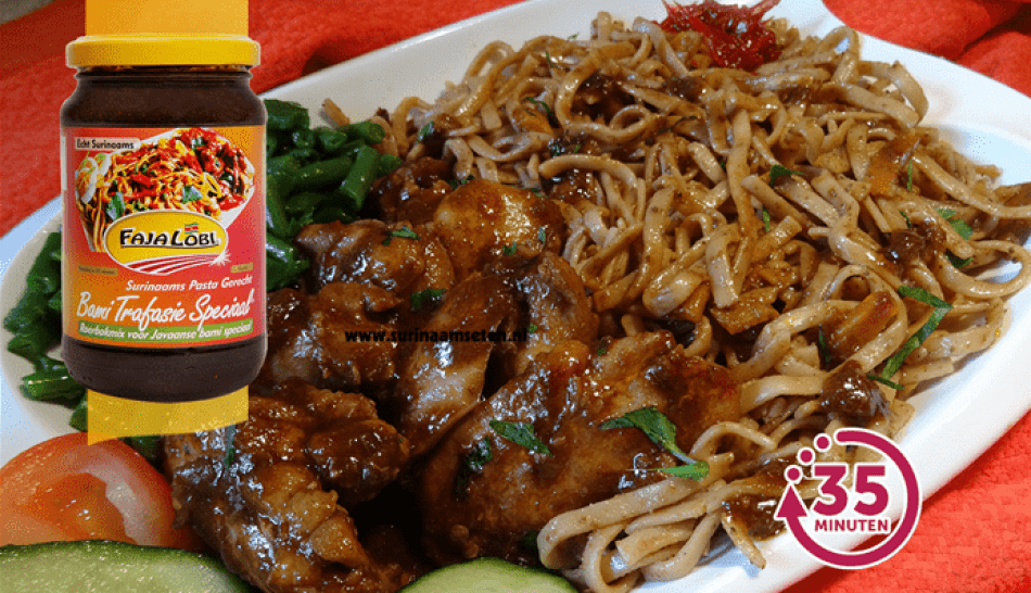 Surinaamse bami met kasripo kip