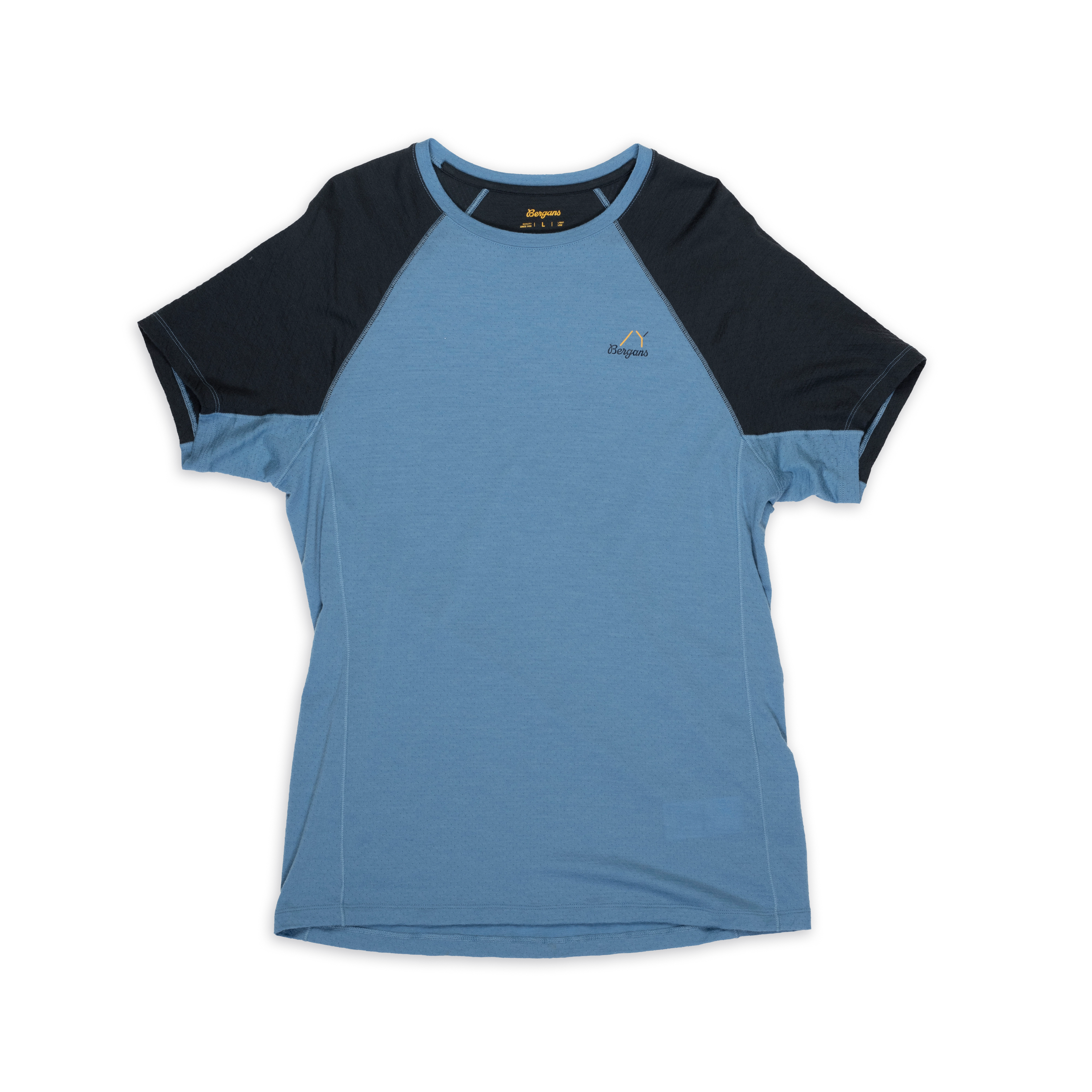 Y LightLine Merino Tee Men Elemental Blue / Dark Shadow Grey