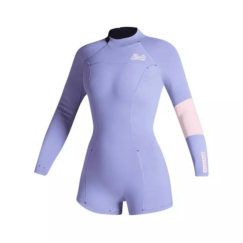 Combinaison shorty femme MYSTIC Lunar 2/2mm Back Zip Pastel Lilac