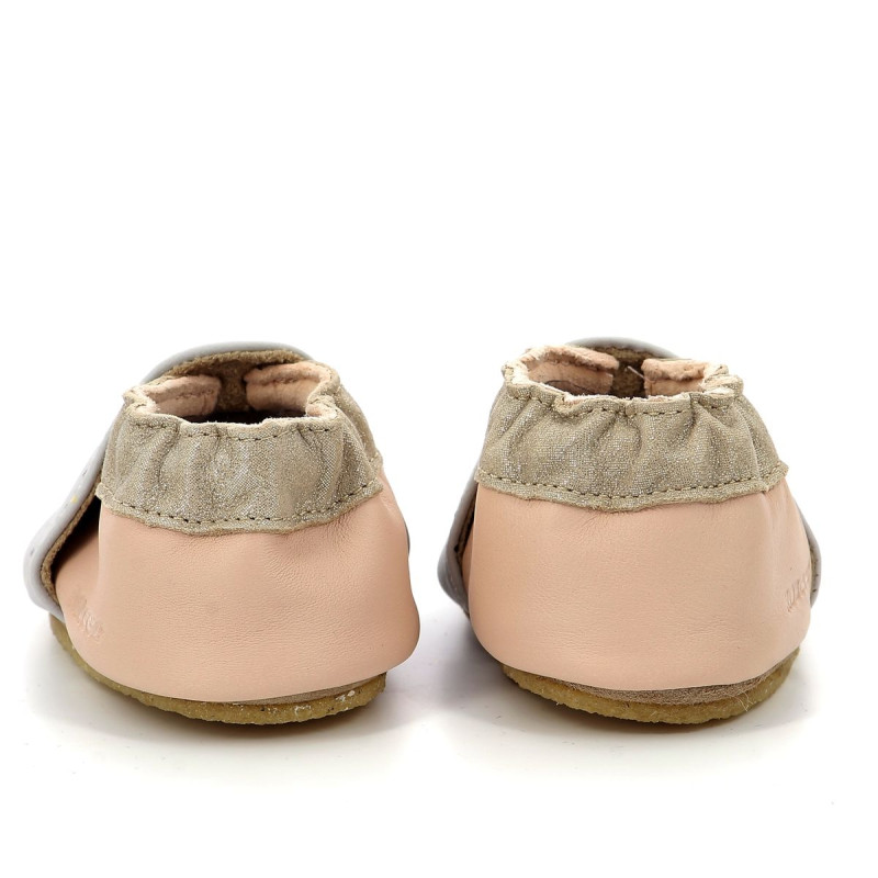 Robeez Robeez Chaussons Crêpe Cute Zebra Gris Rose