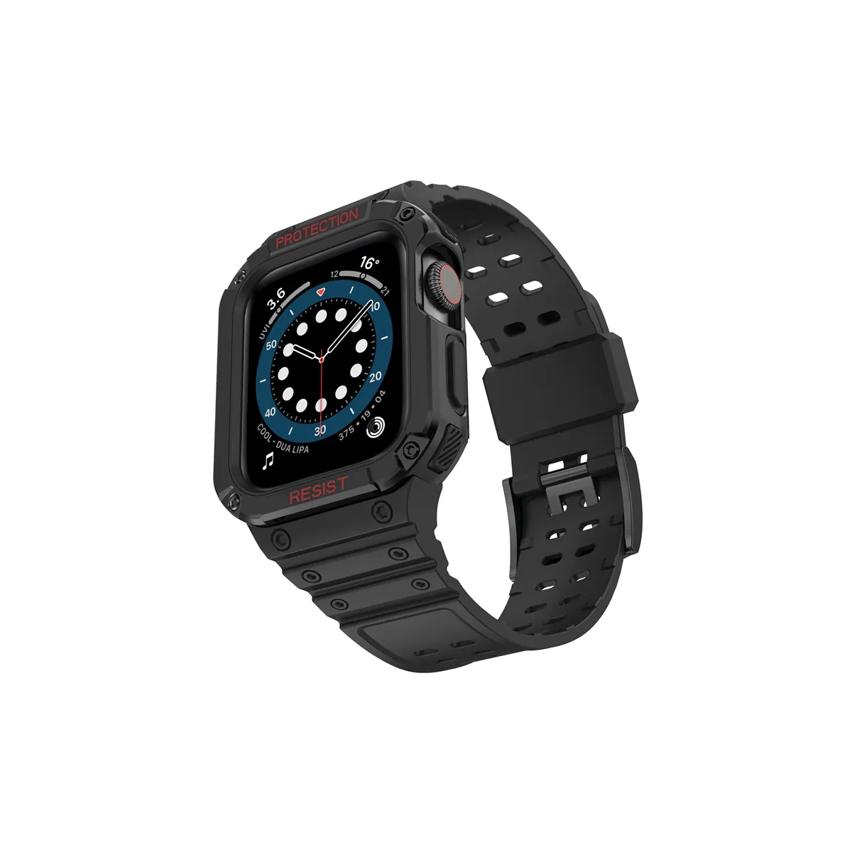 INF Klokkereim PC/TPU Sort  Apple Watch 1-7 Gen 42/44/45 mm Flerfarget Apple Watch 1-7 Gen 42/44/45 mm