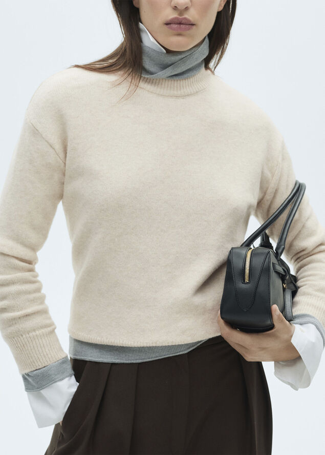 MANGO SWEATER. -- MARIANO Lt pastel brown