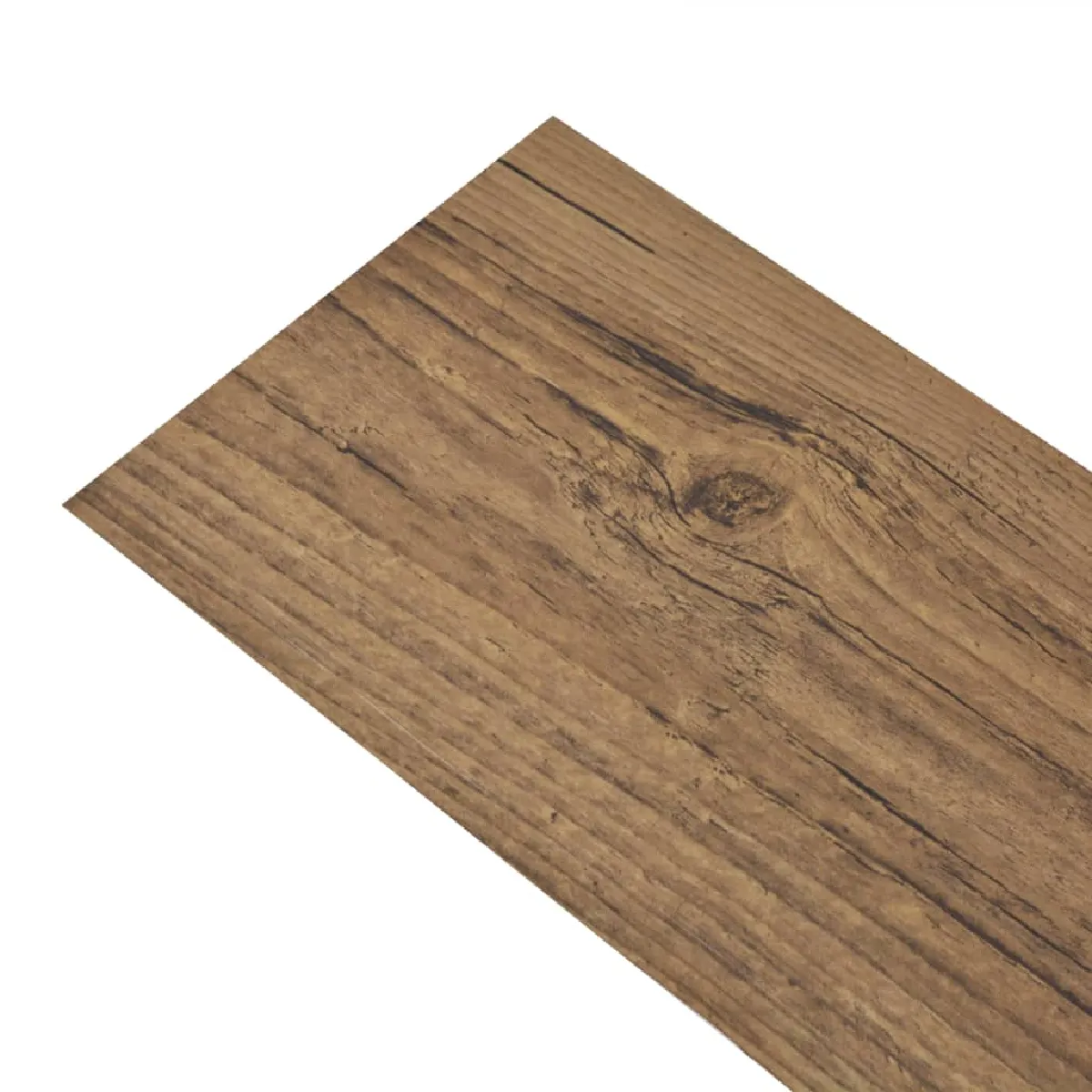 vidaXL Dalle PVC autoadhésif 5,02 m² - Marron noyer