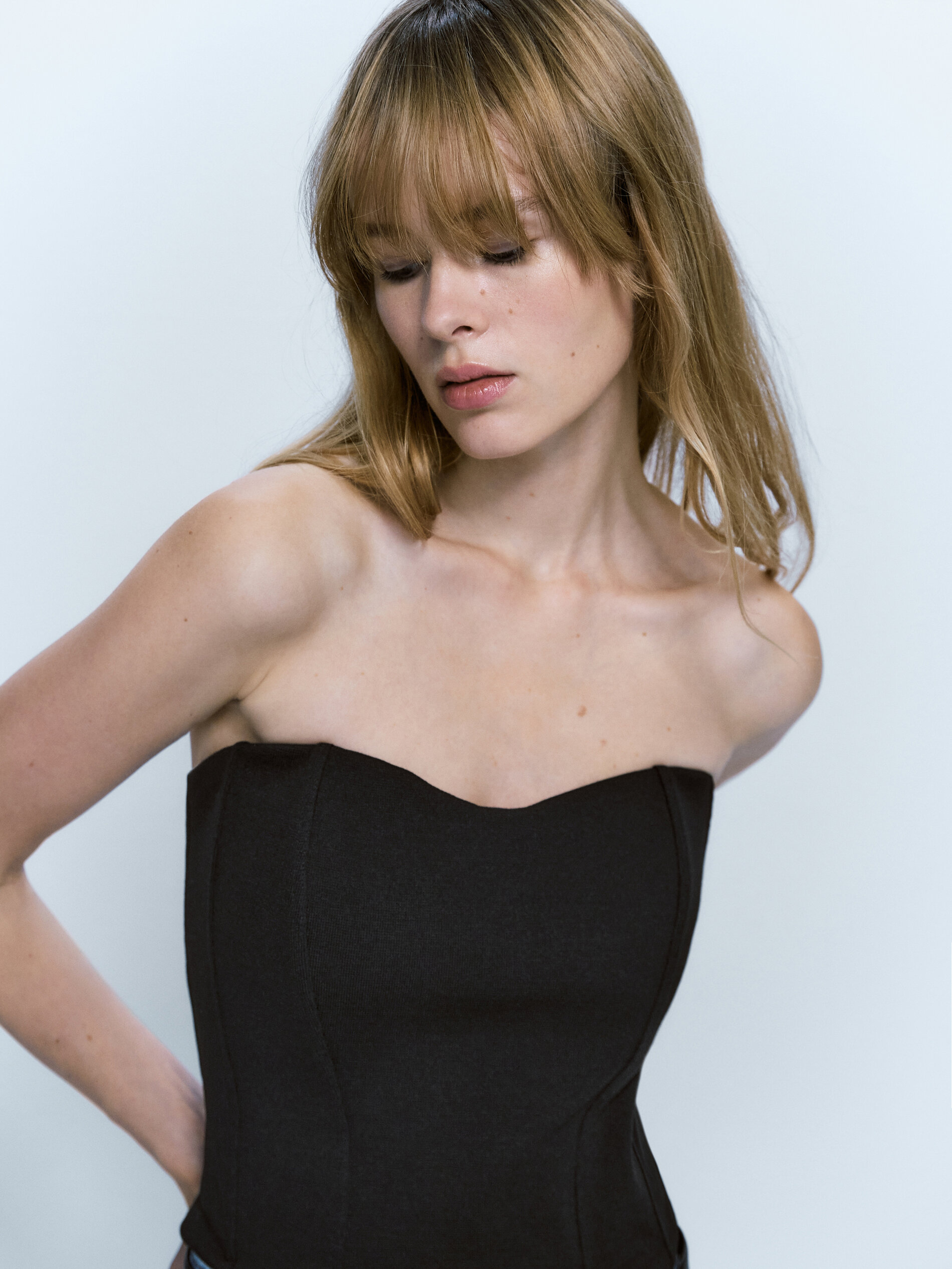 Top bustiê preto - NEGRO