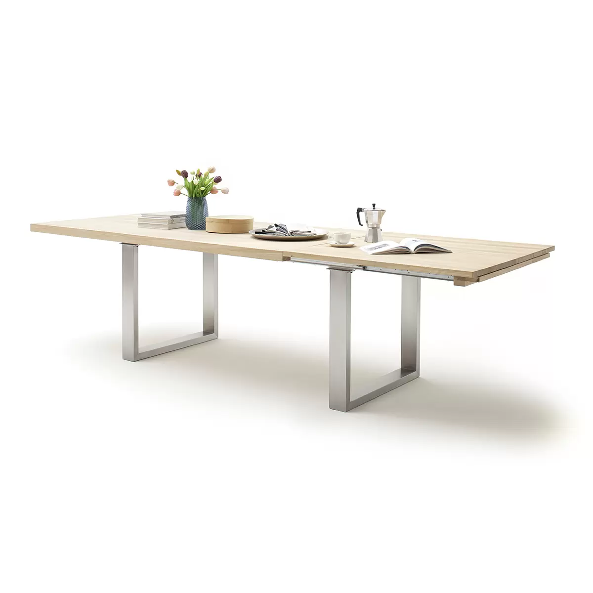 Esstisch Dayton 200 Eiche,silber