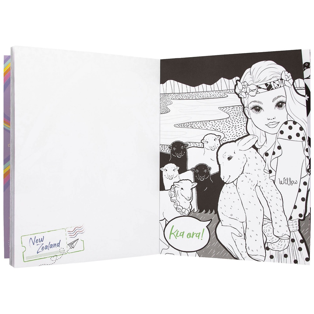 TOPModel und Freunde Mal- und Designbuch
