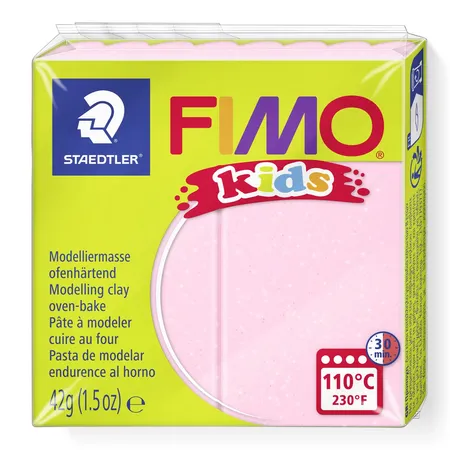 STAEDTLER® FIMO® kids Normalblock, 42 g, perlglanz rosa