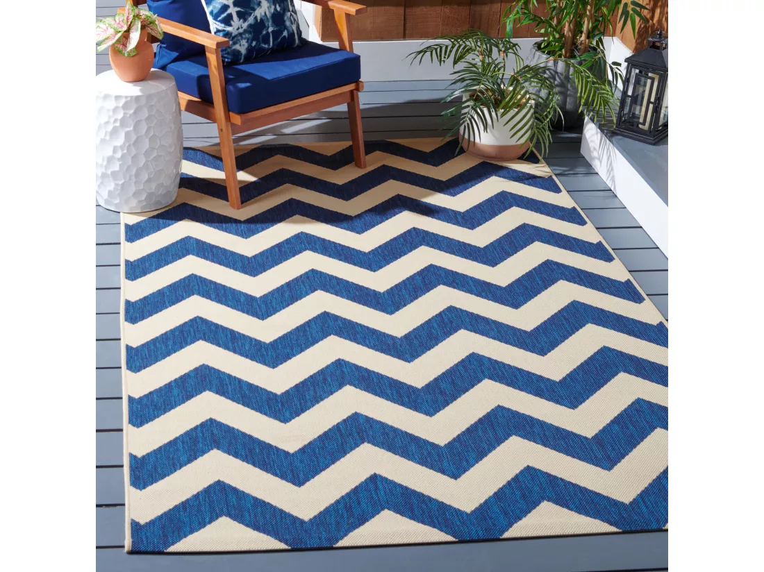 Tapis Navy & Beige 160 X 231 cm - Chelsea