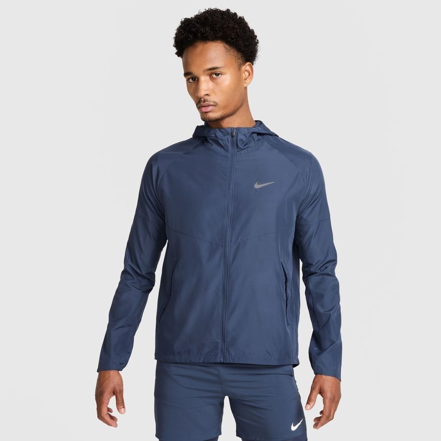 Nike Veste Running Imperméable Miller - Bleu/Argenté