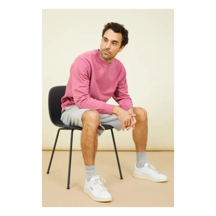 SMALLABLE BASICS Sweat Crewneck Homme Molleton Bio | Vieux Rose