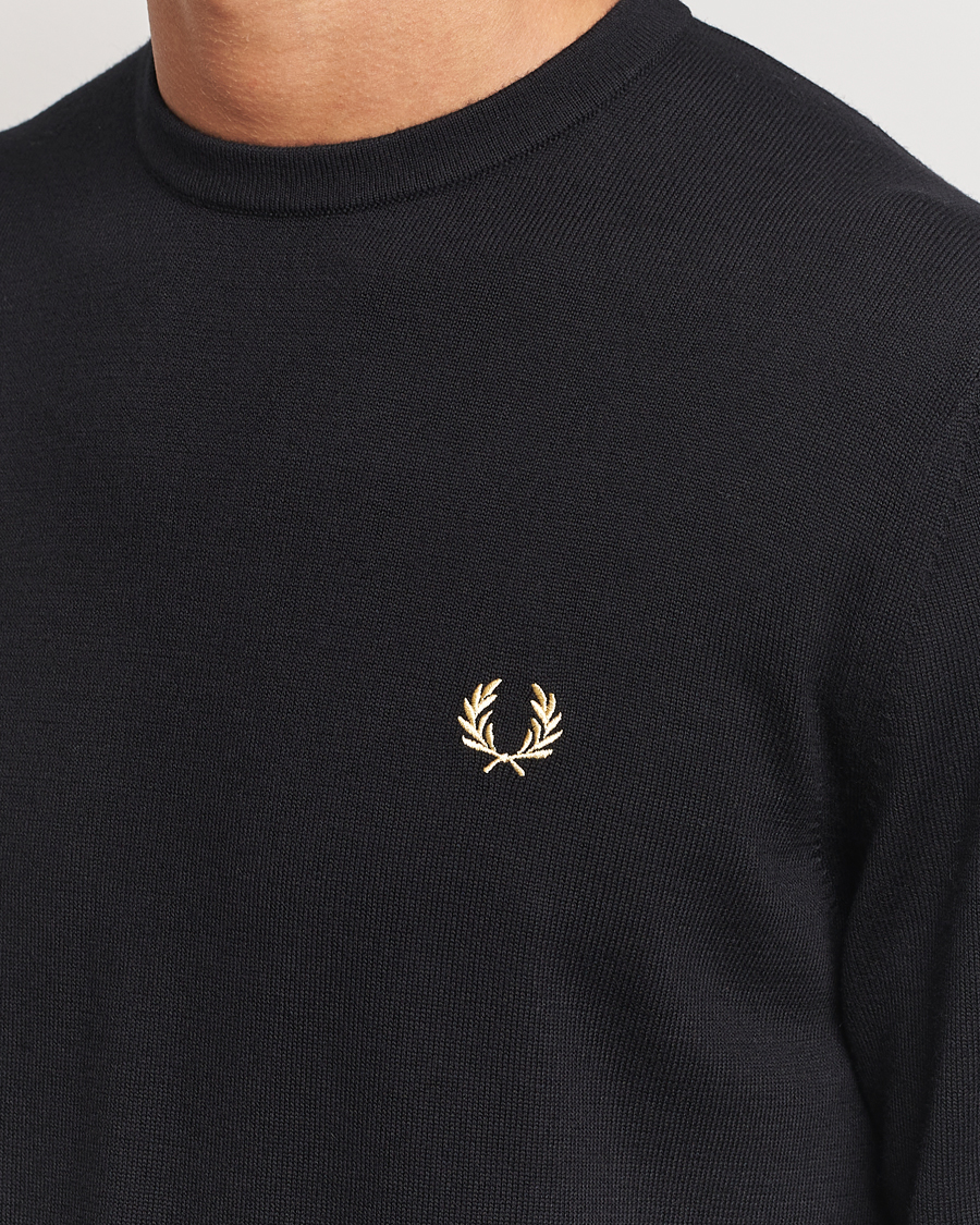 Fred Perry Classic Crew Neck Jumper Black