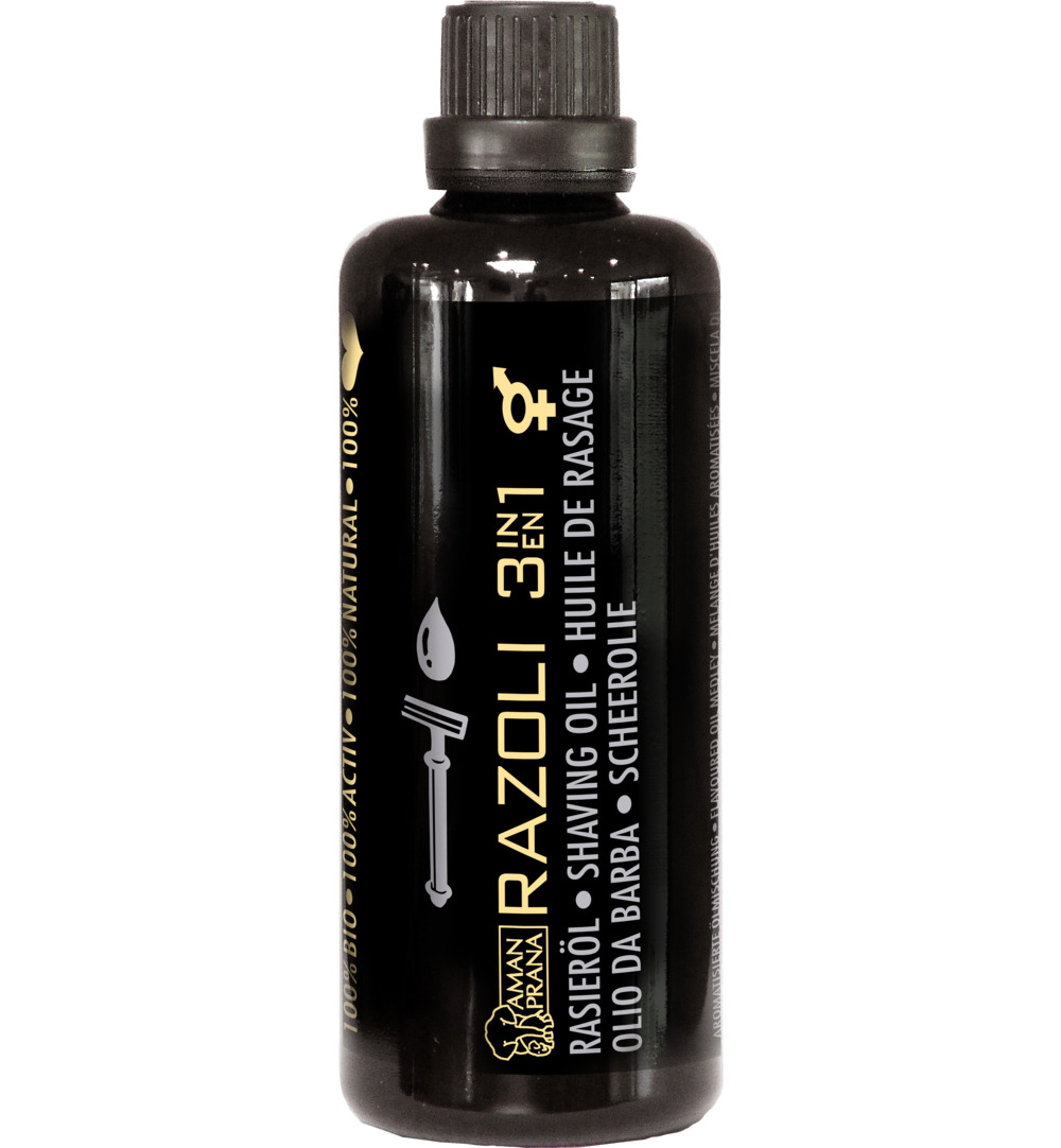 Amanprana Razoli 3-in-1 scheerolie (100 ml)