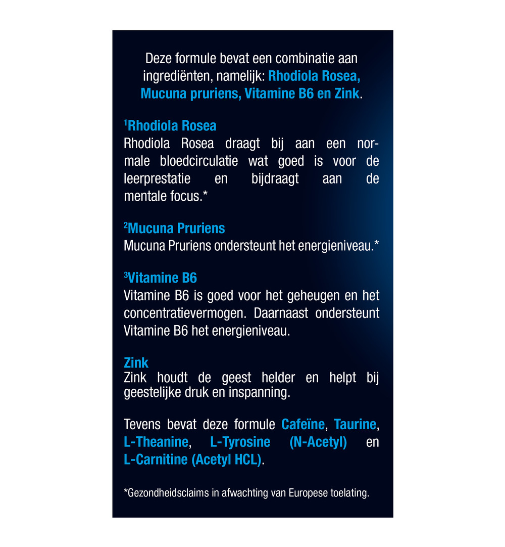 Lucovitaal Mentale Focus Pil (20 tabletten)