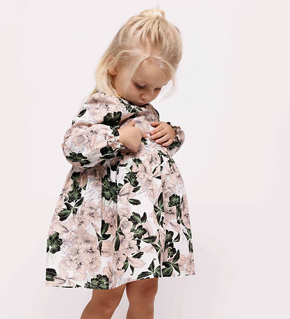Christina Rohde Kleid - Weiß m. Blumen
