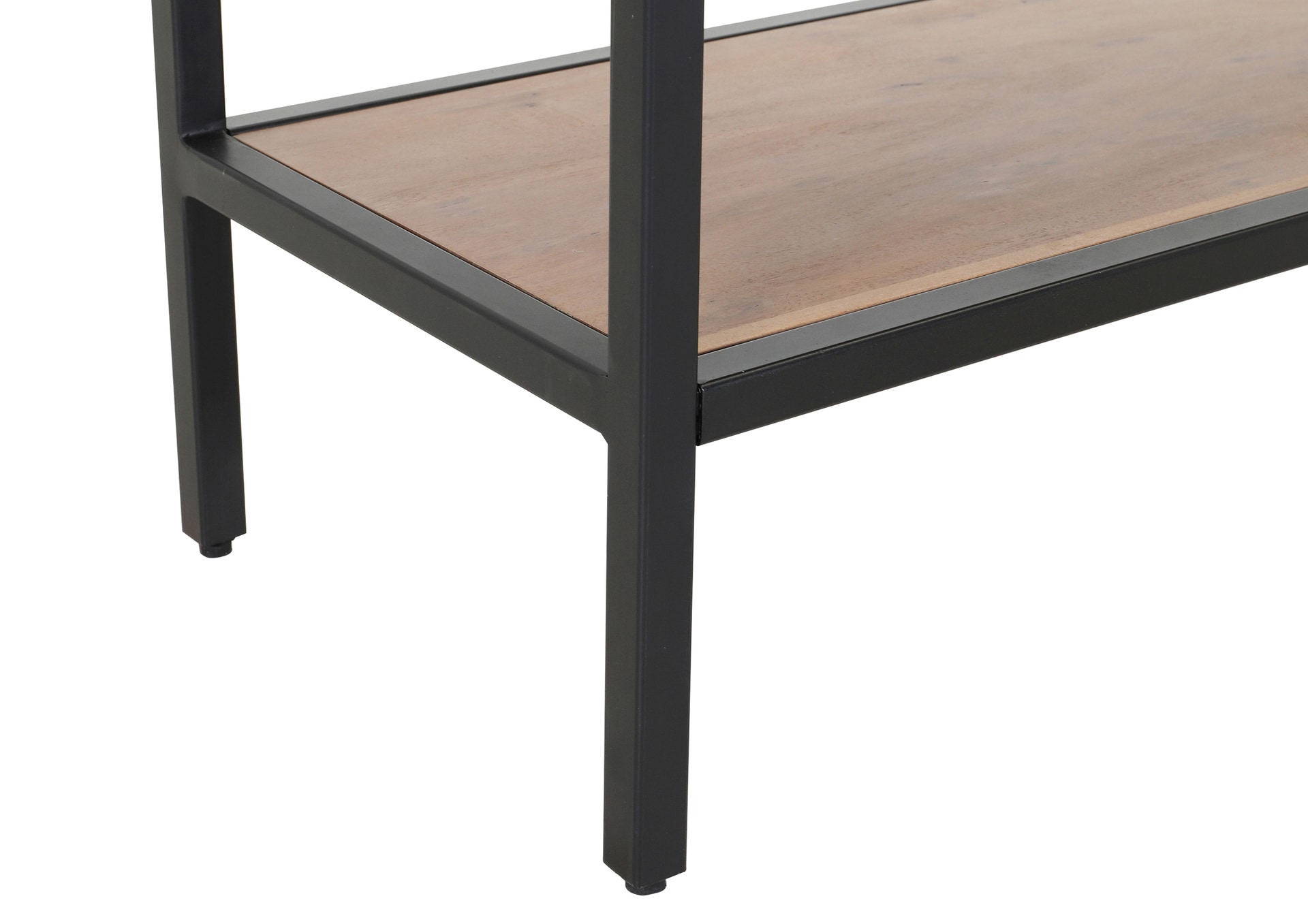 INTERhome Glasschrank SHOWCASE 100 x 160 cm Akazie massiv natur gesmoked lackiert/Glastüren