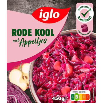 Iglo Rode kool met appeltjes 450 g