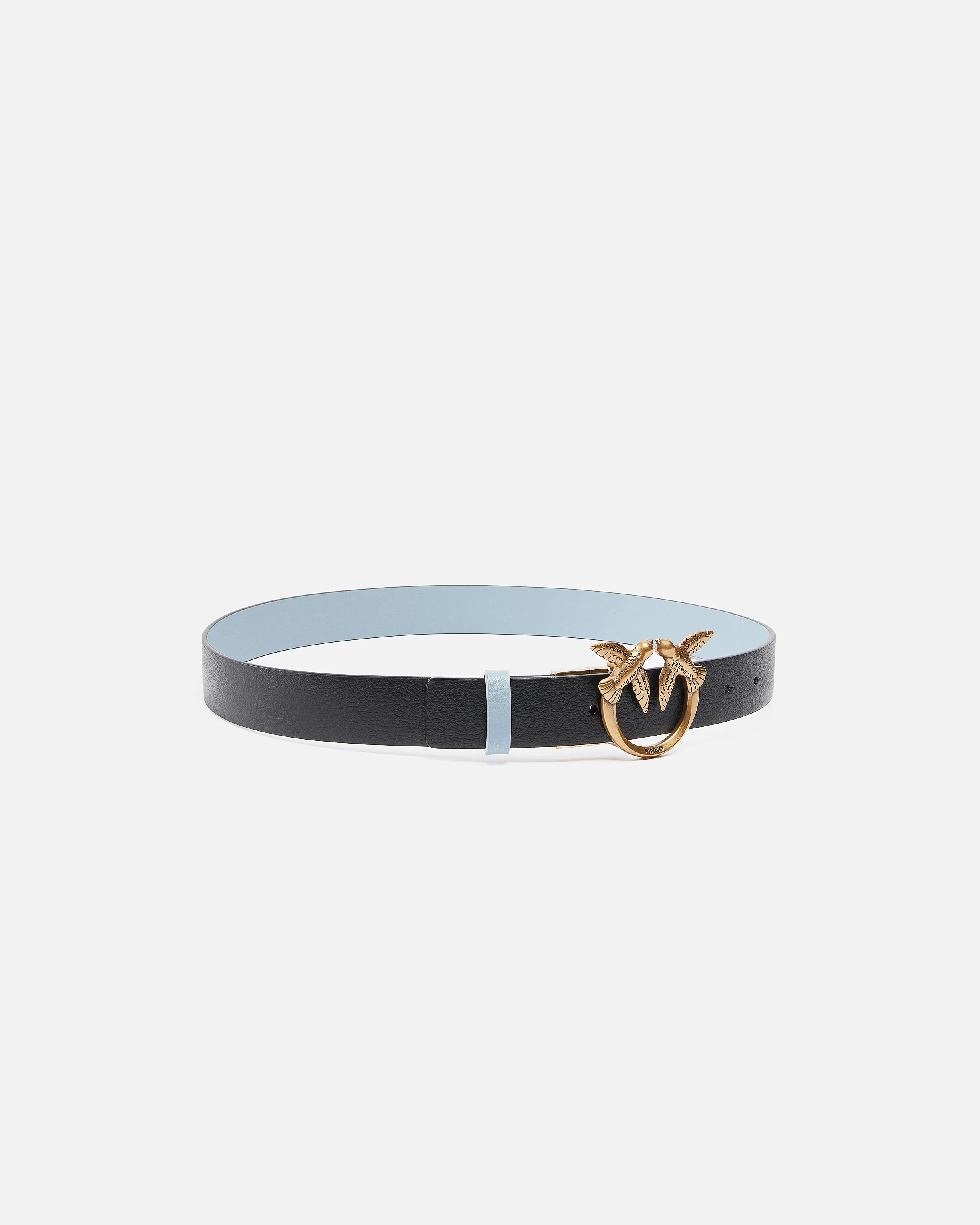 Ceinture love birds réversible | Bleu
