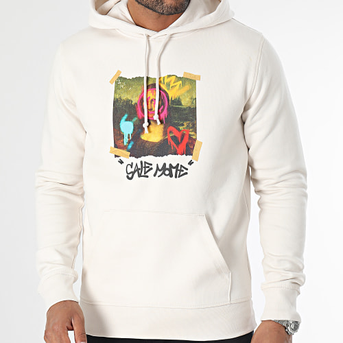 Sweat Capuche Leo Beige