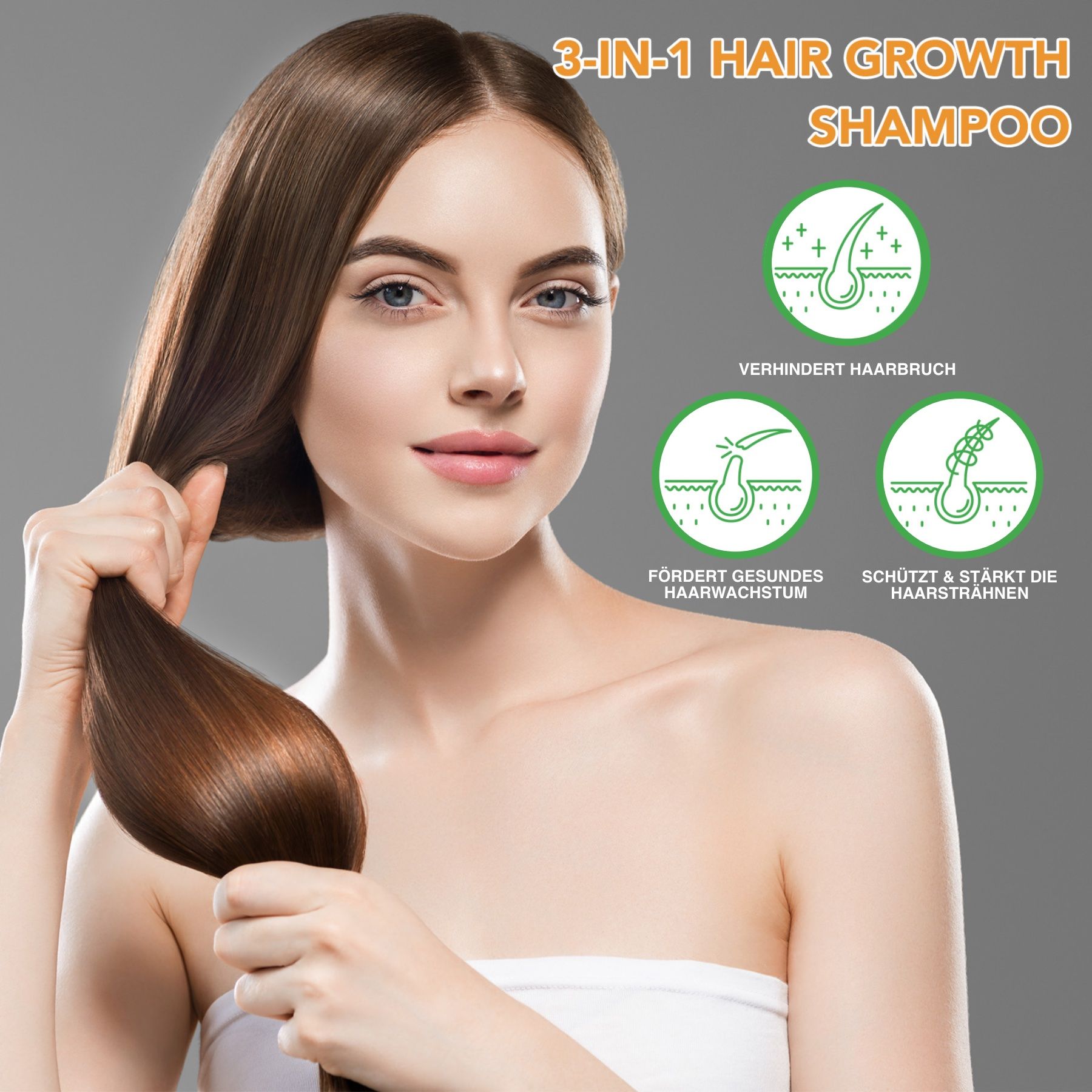 ALIVER 3-in-1 Rosmarinöl Rizinus Batana  Haarshampoo für Haarpflege