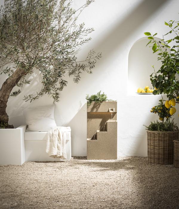 Dehner Polyethylen-Gartenbrunnen Gradino,