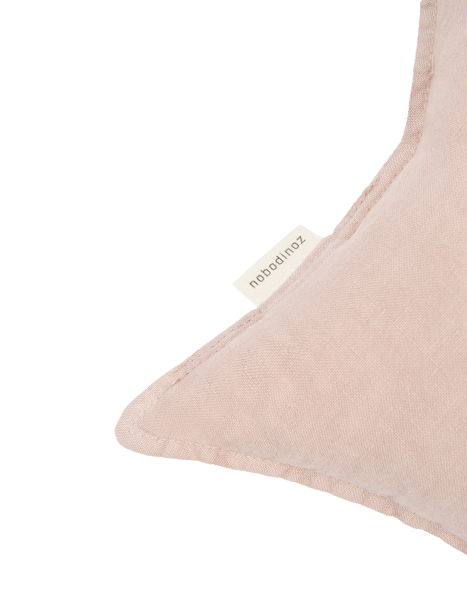 Coussin étoile l1n0 en lin français lavé | Rose