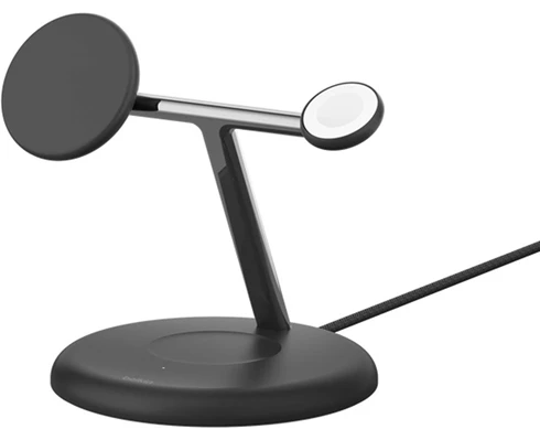 Belkin 3-in-1 Flex Wireless Charging Stand with Qi2 Magnetic 15w, Black