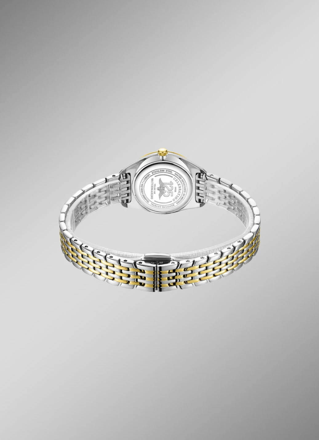Rotary Quartz-Damenuhr mit Edelstahlbandgehäuse